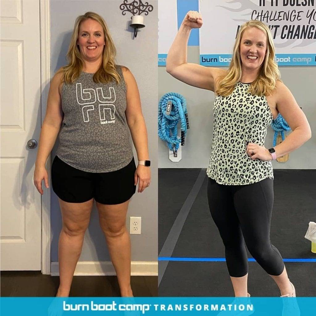 attainable Burn Boot Camp weight loss transformation before and after 